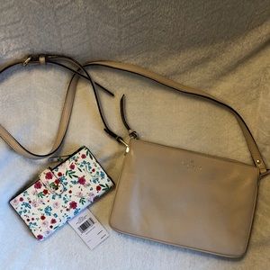 Kate Spade blush pink crossbody and wallet